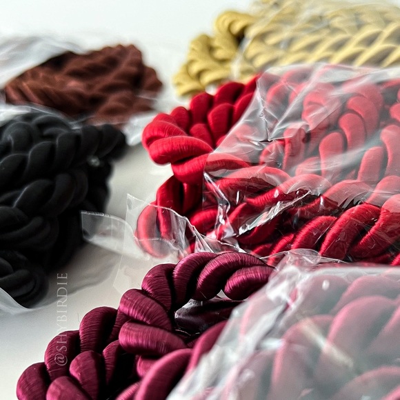 NEW Variety Pack of Thick Satin Twisted Rope, 5 colors, 14.5 yards - Picture 3 of 5